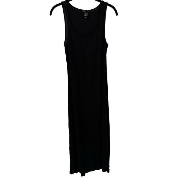 H&M Basics Black Jersey Knit Tank Maxi Dress Size Small - Picture 1 of 5